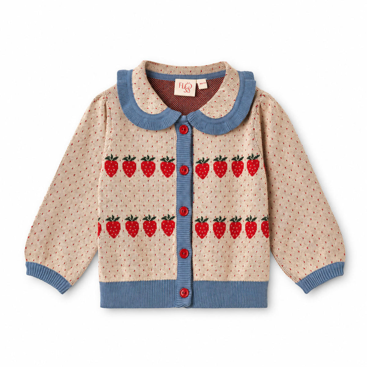 Flöss Louise Cardigan – Warm Cotton Berry
