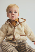 Cozmo Mateo Sherpa Hooded Jacket in Ivory