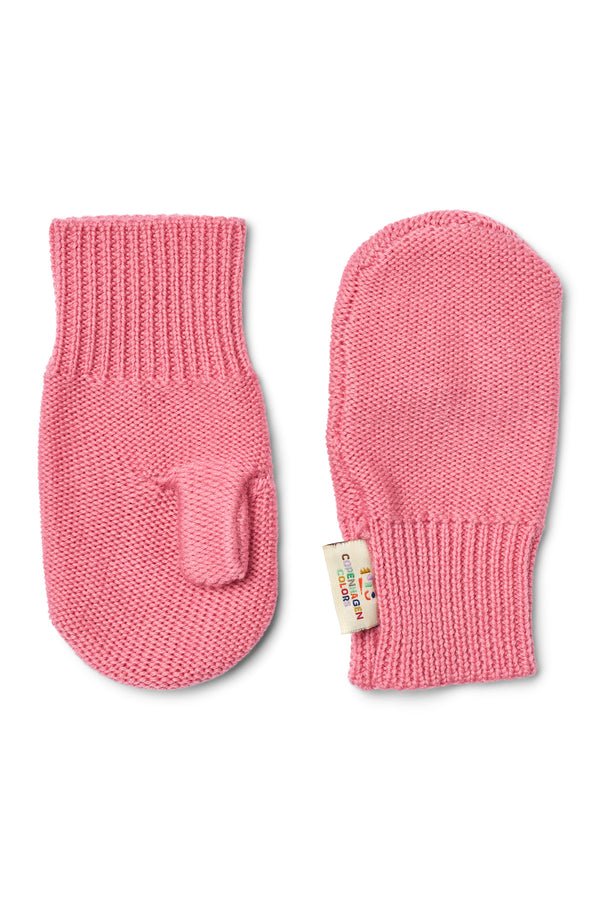 Merino Knitted Mittens – Blossom Pink