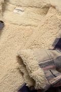 Cozmo Oslo Sherpa-Lined Plaid Jacket in Multi