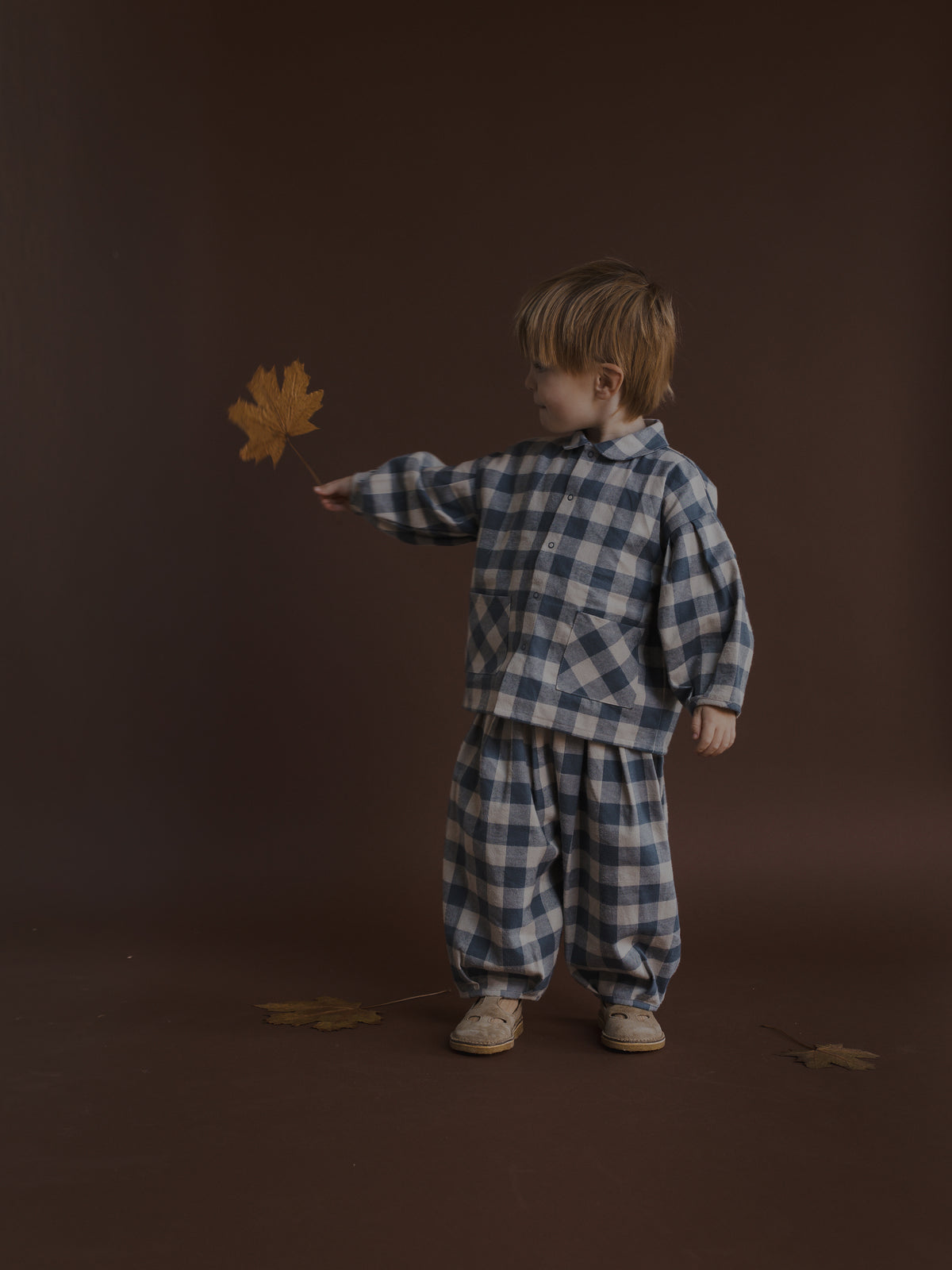 Lodge Karohose – Fog Blue