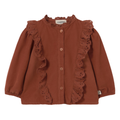 Blouse Glory en velours côtelé à volants