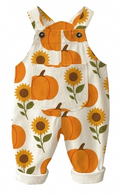 Pumpkin & Sunflower Overalls | MiniOlie
