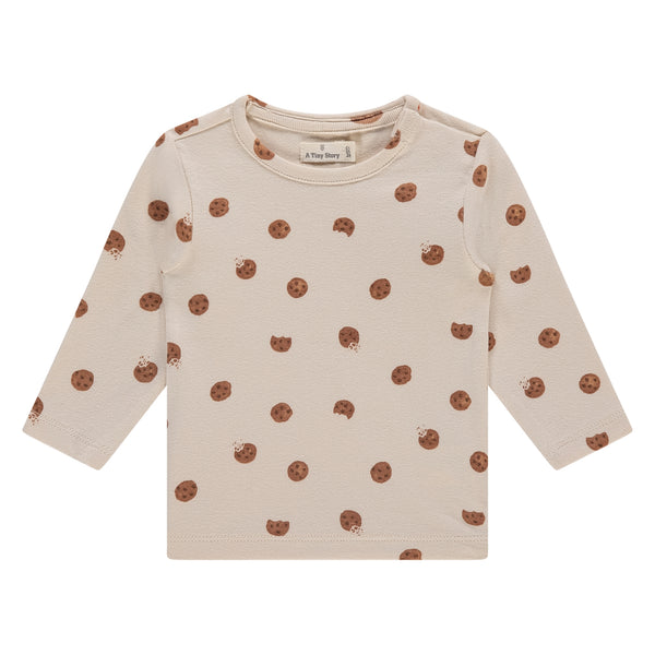 Ivory Cookie Print Longsleeve