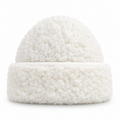 Bonnet en laine Flat White