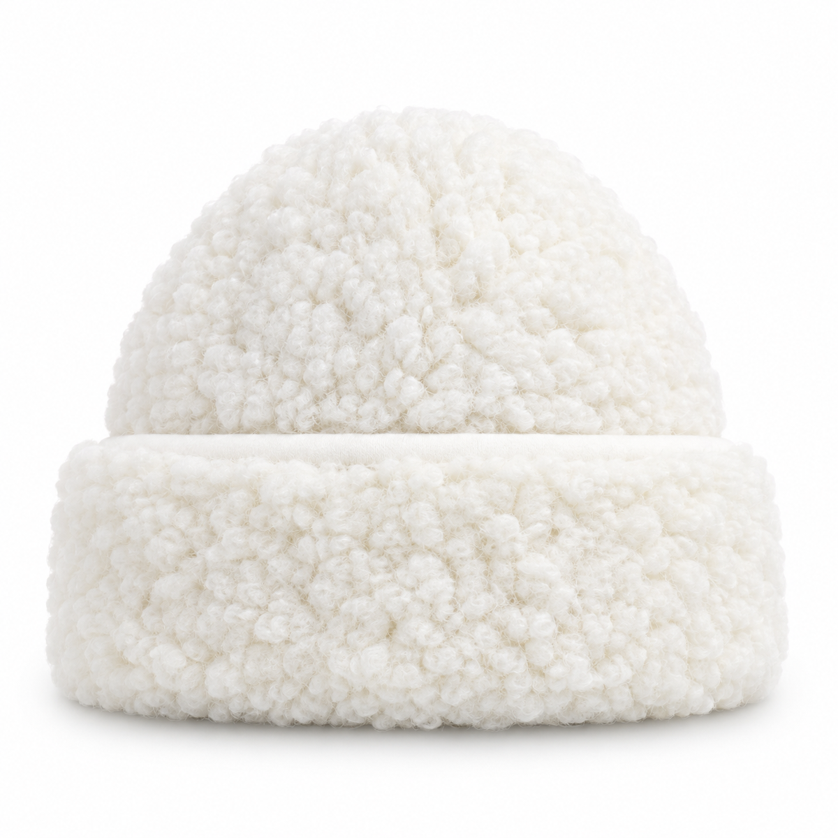 Bonnet en laine Flat White