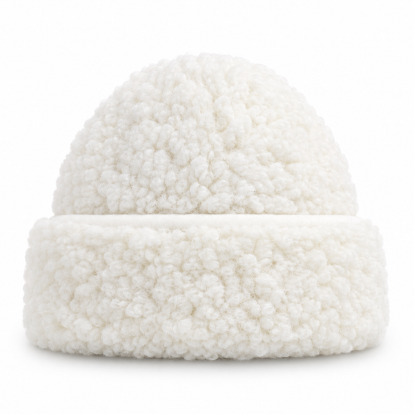 Bonnet en laine Flat White