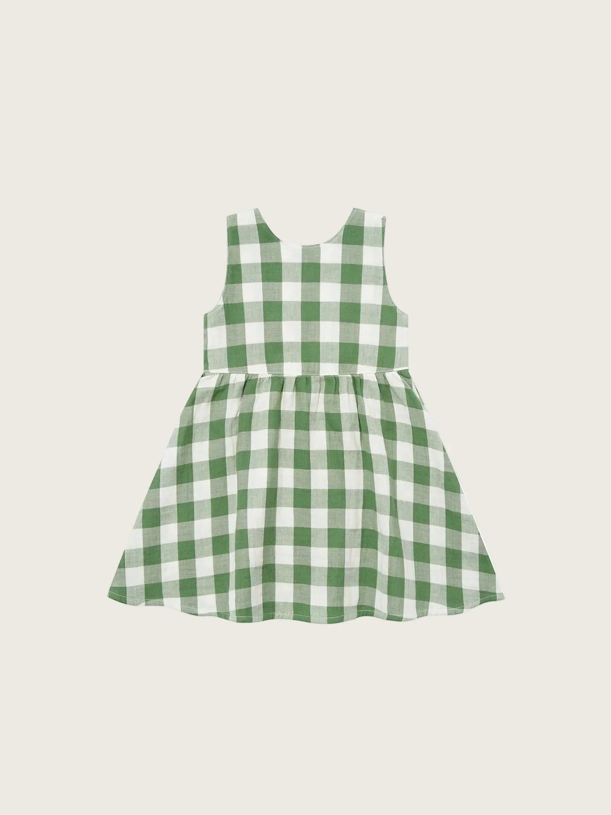 Dill Gingham Sleeveless Dress