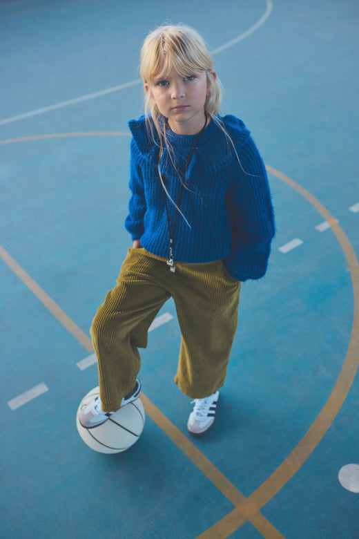 Aura Wide-Leg Corduroy Pants