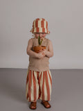 Tomato stripes bucket sun hat
